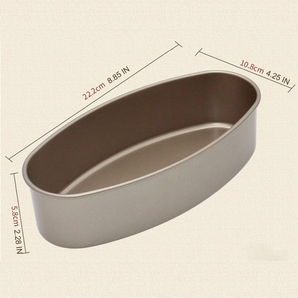 Oval Shape Nonstick Baking Tray Bread Loaf Mold Cheese Cake Tin Cake Pan view 2