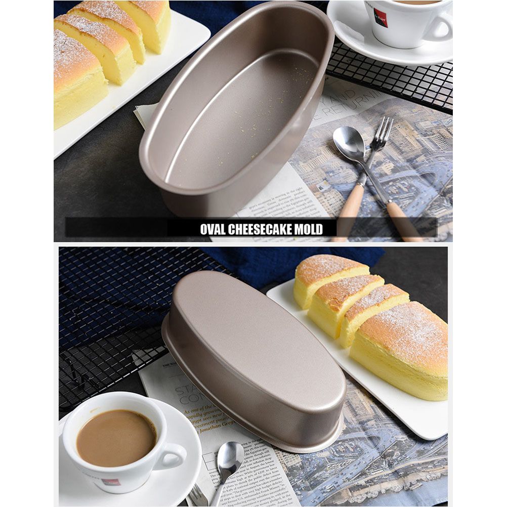 Oval Shape Nonstick Baking Tray Bread Loaf Mold Cheese Cake Tin Cake Pan view 3