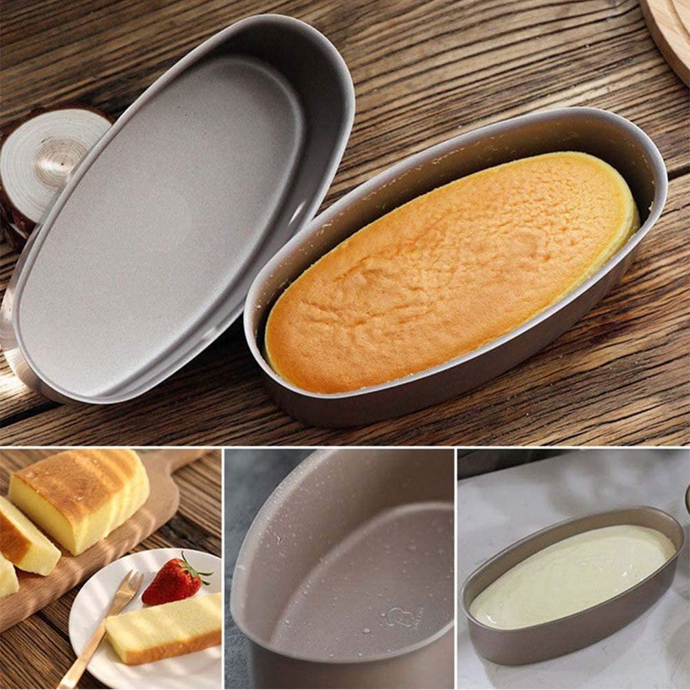Oval Shape Nonstick Baking Tray Bread Loaf Mold Cheese Cake Tin Cake Pan view 8