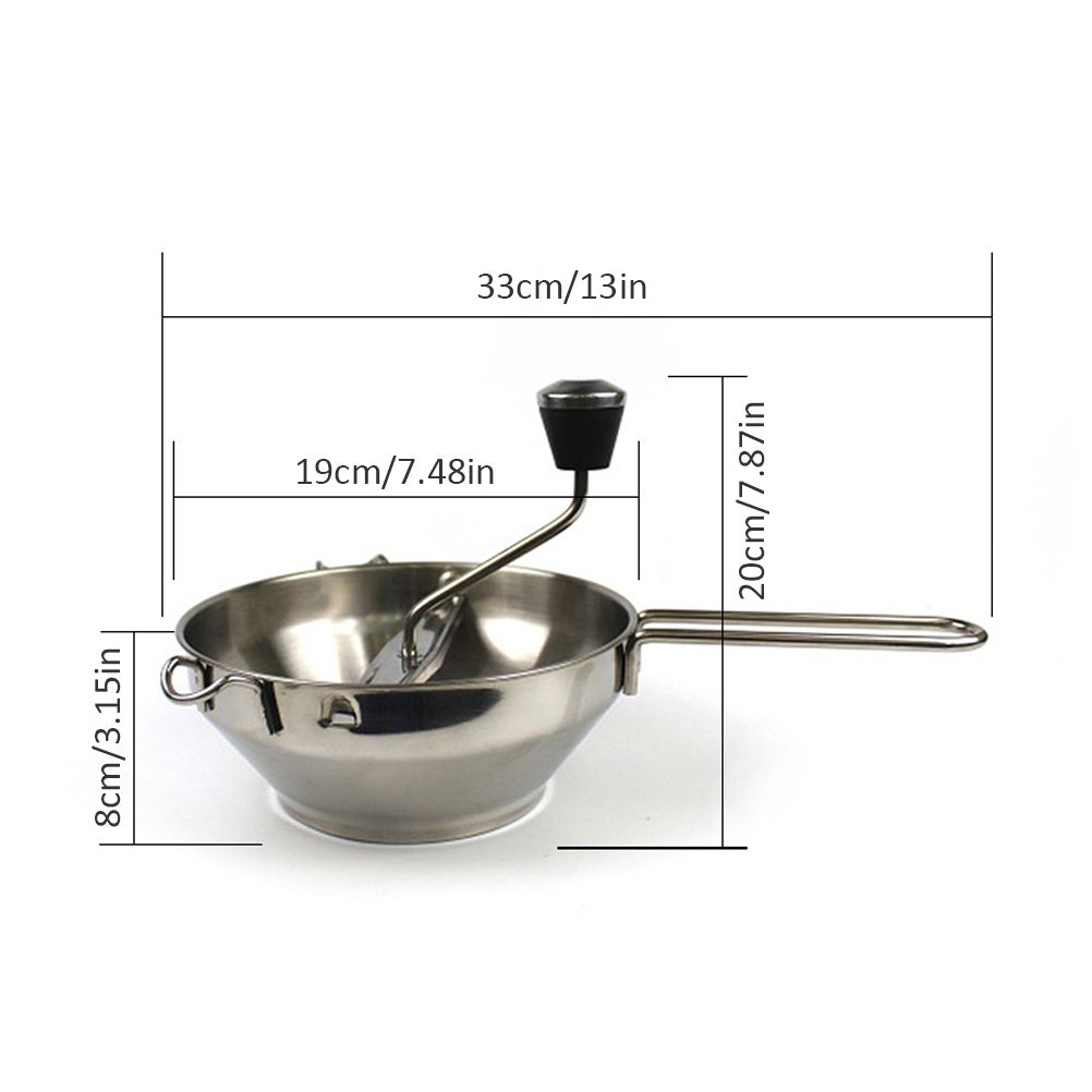 Stainless Steel Potato Blender Kitchen Potato Masher with 3 Ricing Discs view 2