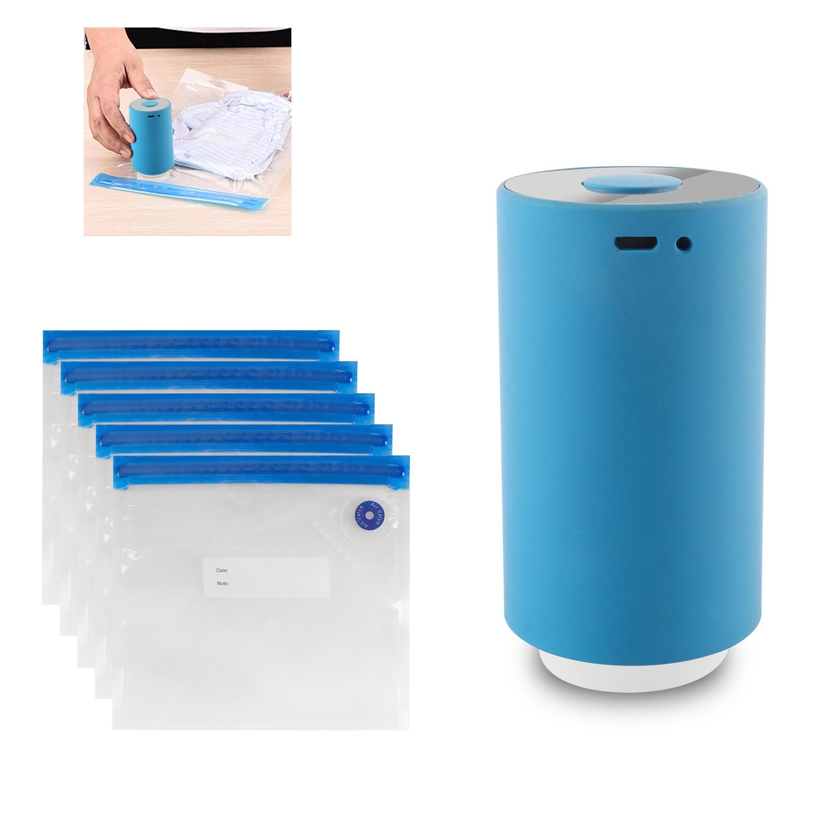 Mini Automatic Vacuum Pump Portable Vacuum Sealer Machine with Vacuum Bags for