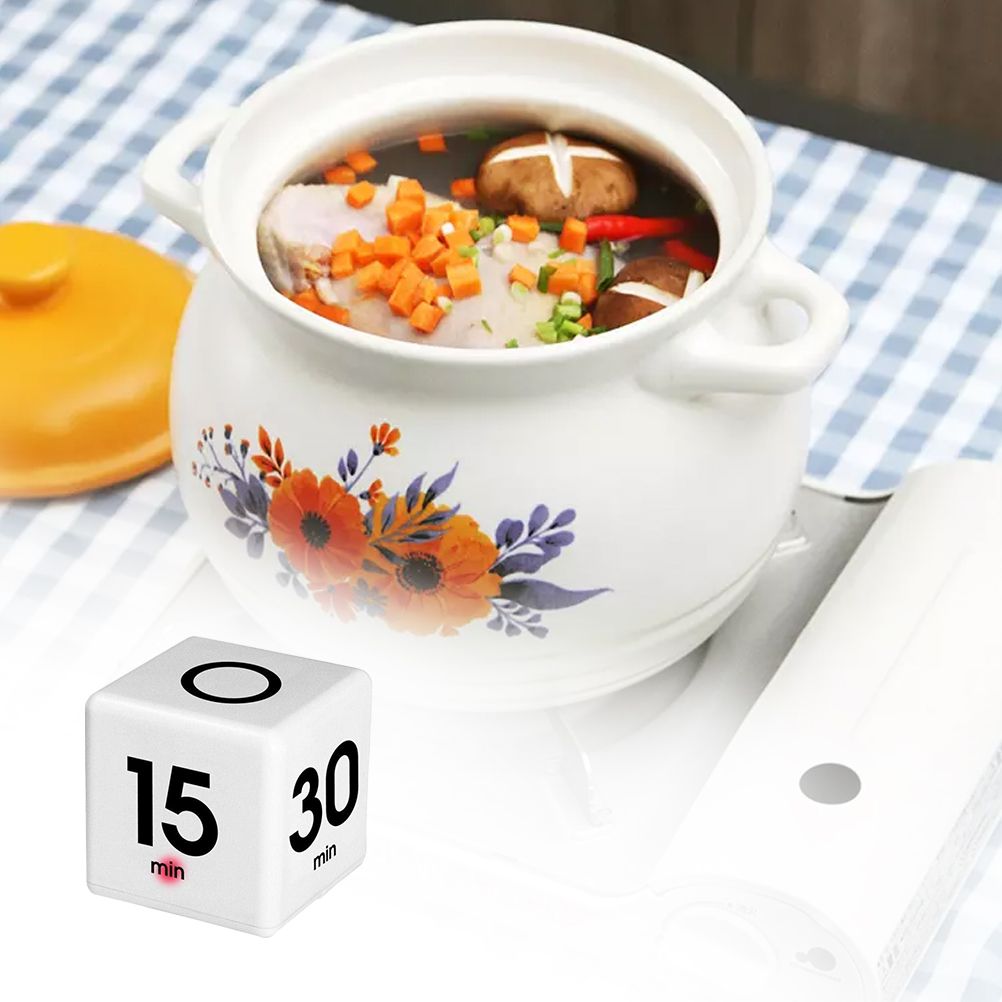 Cube Timer Kitchen Timer Preset Timer for 15/20/30/60 Minute view 6