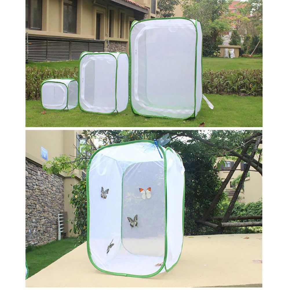 Portable Insect Butterfly Habitat Cage Insect Housing Enclosure Breeding Cage view 2