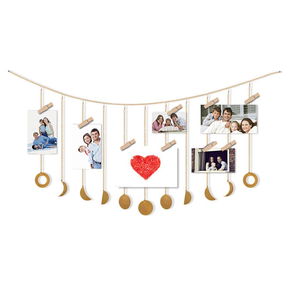 Moon Phase Garland Hanging Moon Phase Decoration Lunar Wall Ornaments view 2