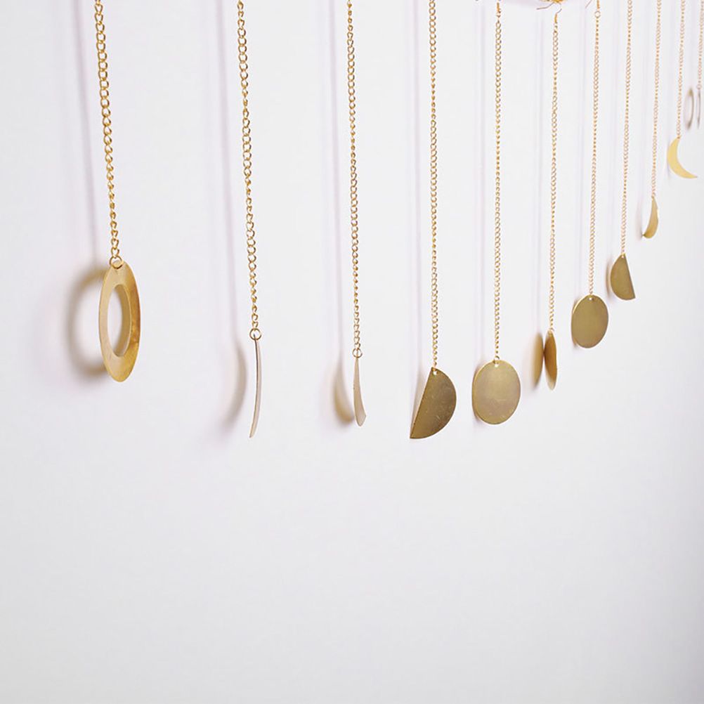 Moon Phase Garland Hanging Moon Phase Decoration Lunar Wall Ornaments view 5