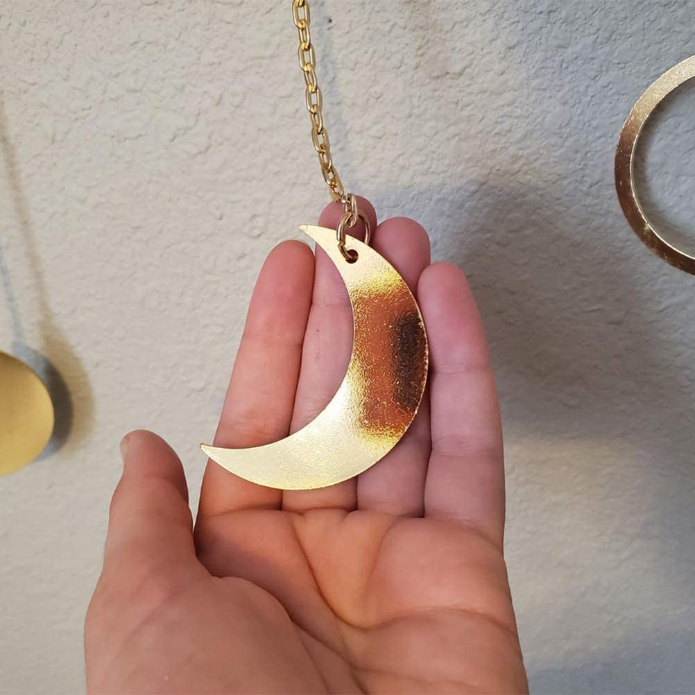 Moon Phase Garland Hanging Moon Phase Decoration Lunar Wall Ornaments view 6