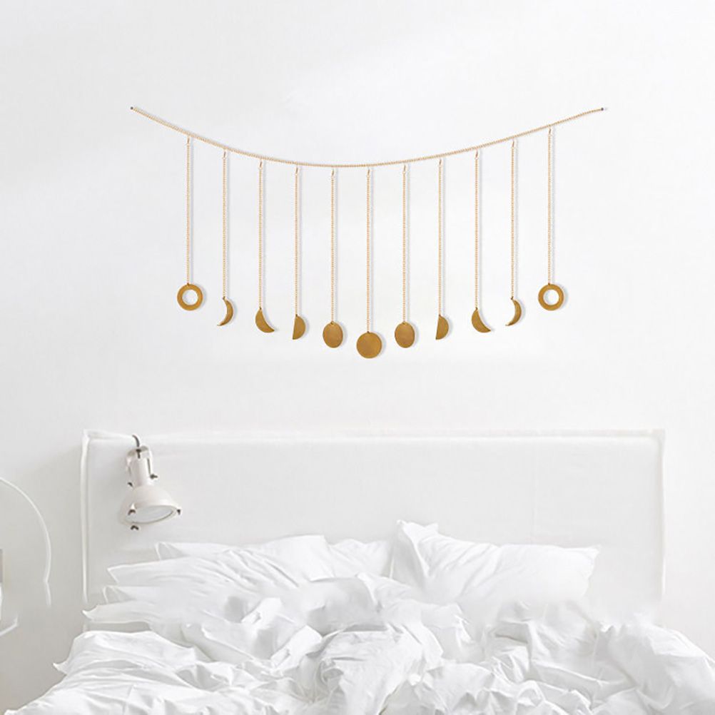 Moon Phase Garland Hanging Moon Phase Decoration Lunar Wall Ornaments view 8