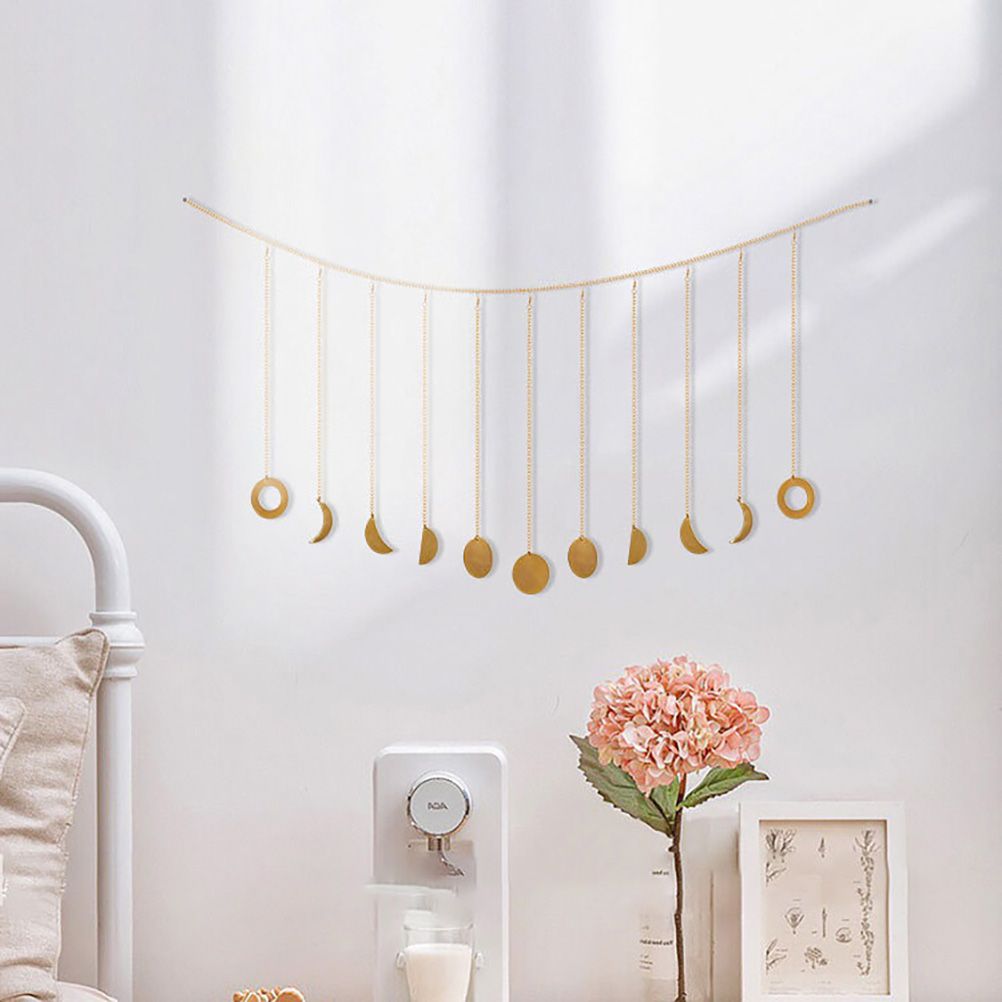 Moon Phase Garland Hanging Moon Phase Decoration Lunar Wall Ornaments view 9