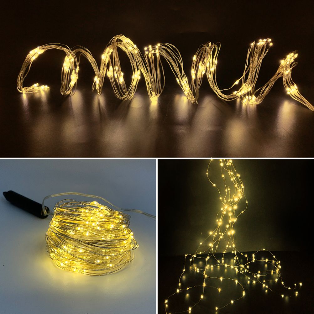 Solar Power 200LED Vines Tree String Lights Branch Tree Lights Wedding Plant view 5