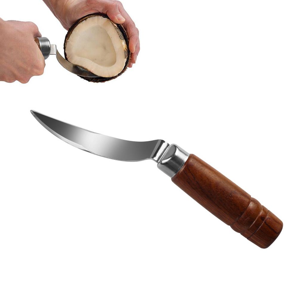 Stainless Steel Coconut Opener Knife Shell Opener Fruit Vegetable Meat