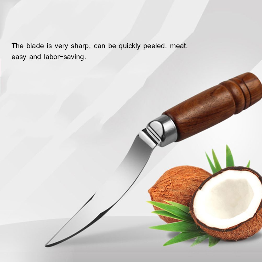 Stainless Steel Coconut Opener Knife Shell Opener Fruit Vegetable Meat view 6