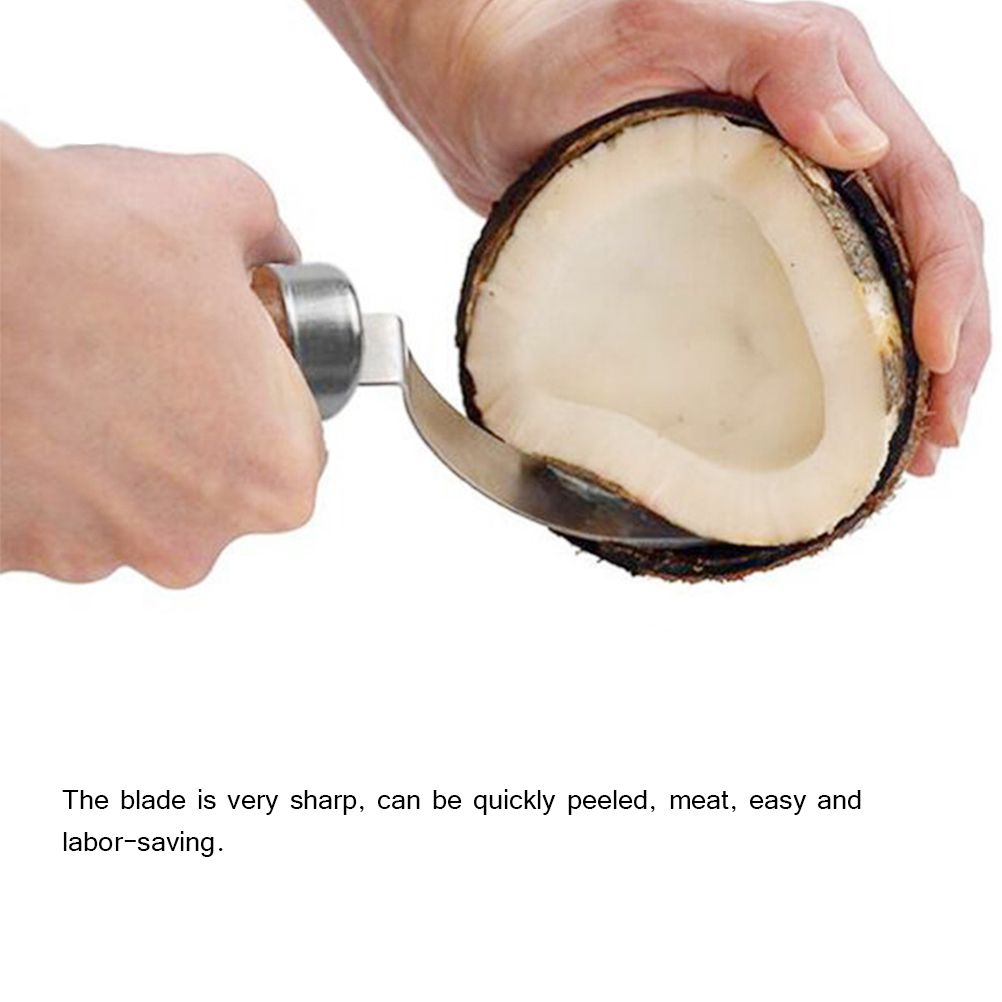 Stainless Steel Coconut Opener Knife Shell Opener Fruit Vegetable Meat view 7