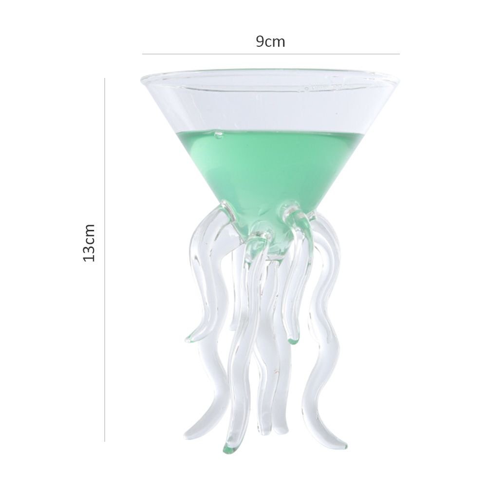 Octopus Cocktail Glass Transparent Octopus Shaped Glass Cup Jellyfish Cup view 7