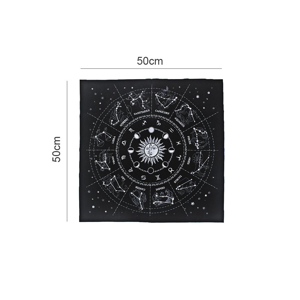 Tarot Special Tablecloth Soft Flocking Tablecloth Divination Card Tablecloth view 2