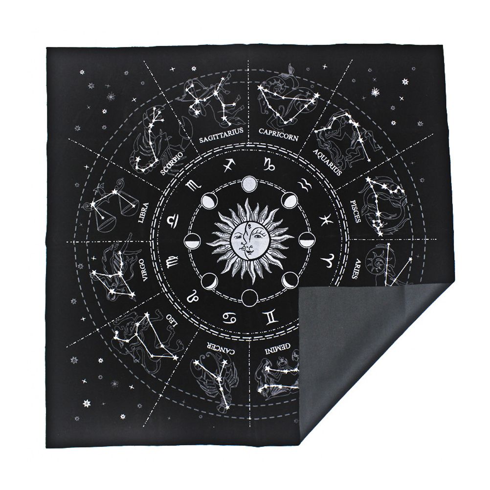 Tarot Special Tablecloth Soft Flocking Tablecloth Divination Card Tablecloth view 4