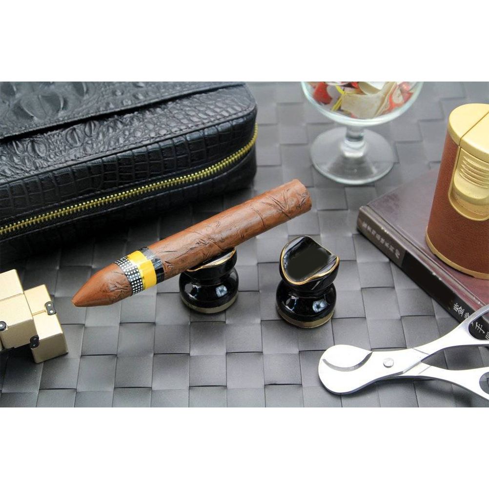 Ceramic Cigar Holder Portable Cigar Stand Display Holder Smoking Accessories view 3