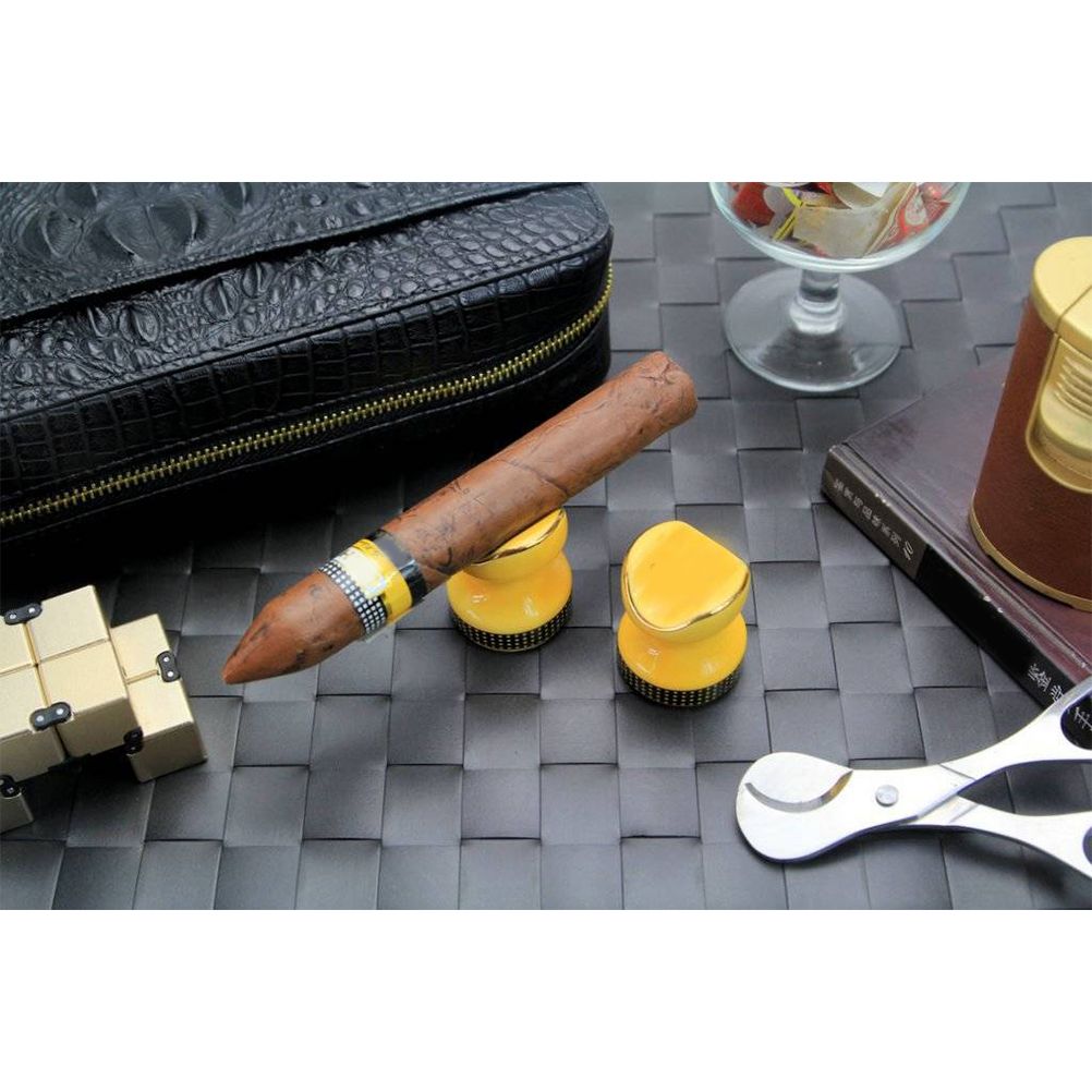 Ceramic Cigar Holder Portable Cigar Stand Display Holder Smoking Accessories view 4