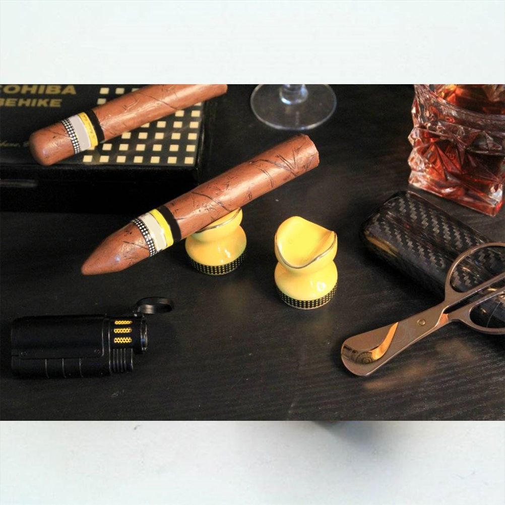 Ceramic Cigar Holder Portable Cigar Stand Display Holder Smoking Accessories view 6