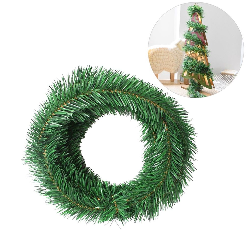 5.5M Pine Christmas Garland Green Artificial Christmas Tree Rattan Garland view 11