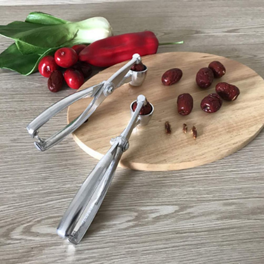 Cherry Pitter Stainless Steel Cherry Pits Remover Chopping Tool to Remove view 6