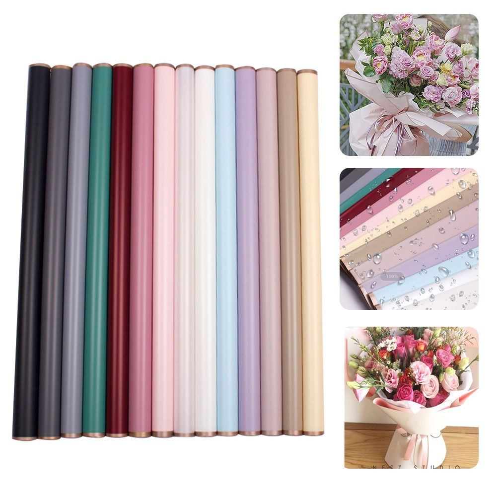 20 Sheets Waterproof Floral Wrapping Paper Sheets Fresh Flowers Bouquet Gift