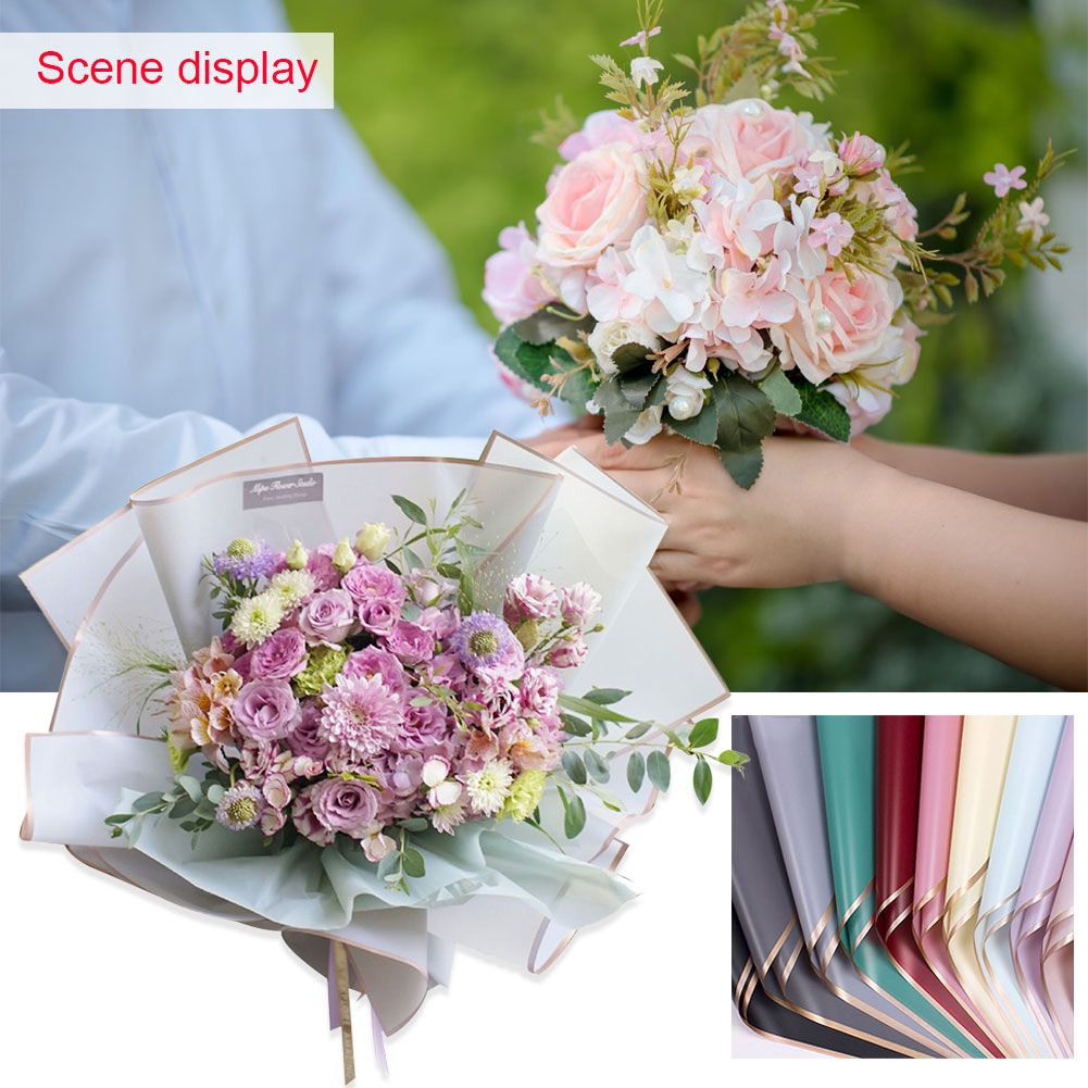 20 Sheets Waterproof Floral Wrapping Paper Sheets Fresh Flowers Bouquet Gift view 9