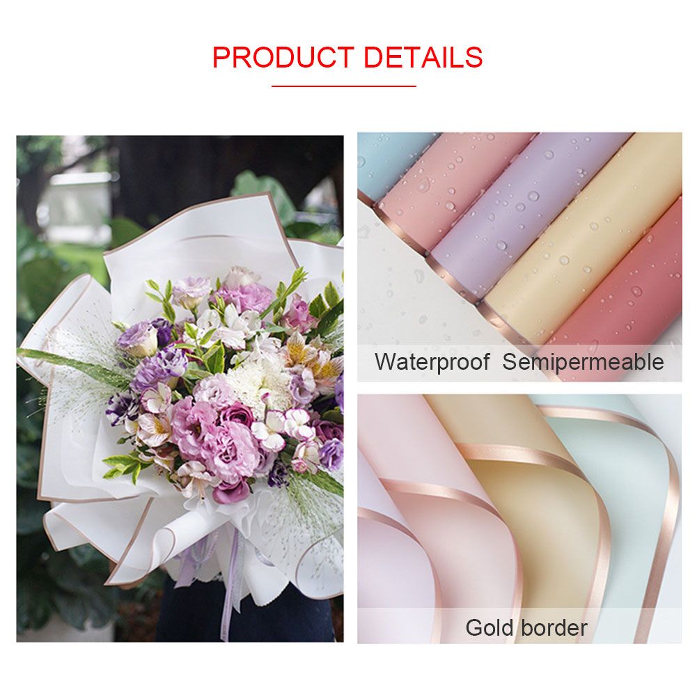 20 Sheets Waterproof Floral Wrapping Paper Sheets Fresh Flowers Bouquet Gift view 12