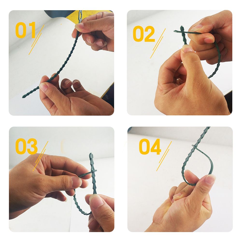 100PCS Tree Ties Adjustable Plant Ties Garden Ties Flexible Plant Cable Ties view 5