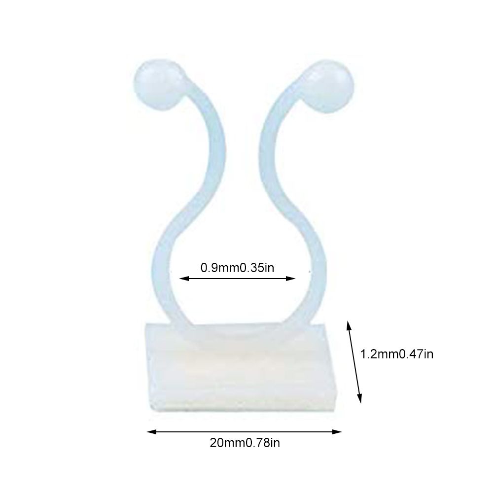 50Pcs Climbing Plant Fixture Clips Garden Vines Sticky Clips Wall Vines Fixed view 2