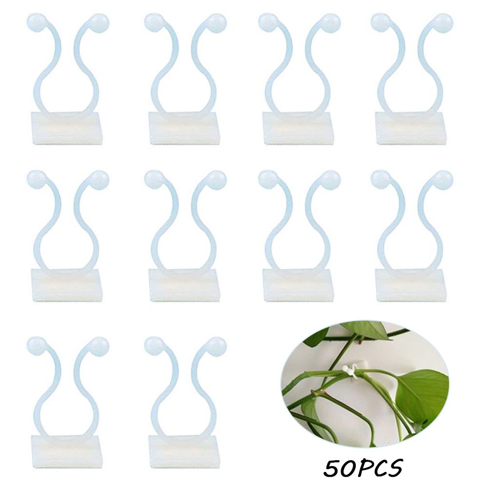 50Pcs Climbing Plant Fixture Clips Garden Vines Sticky Clips Wall Vines Fixed view 10