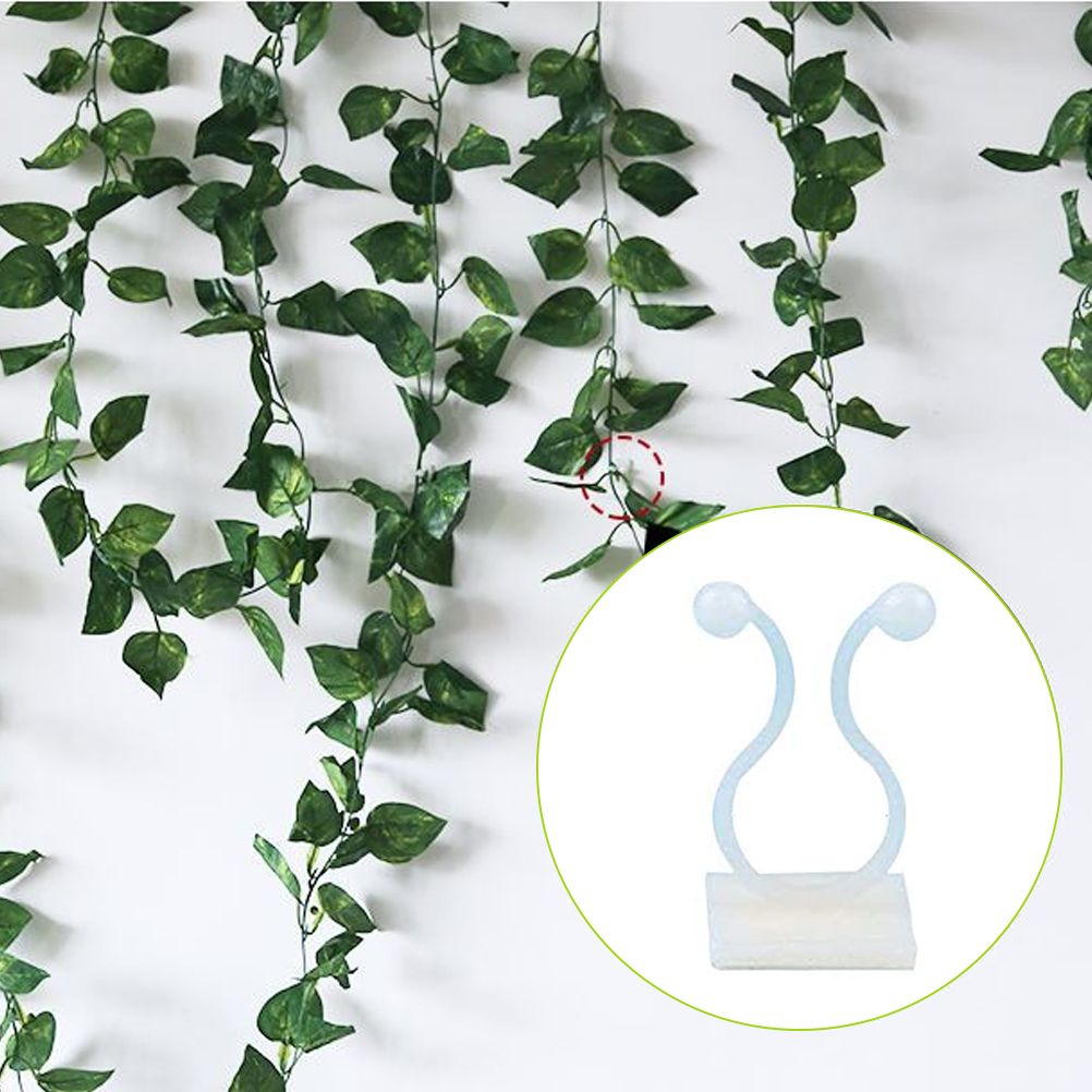 50Pcs Climbing Plant Fixture Clips Garden Vines Sticky Clips Wall Vines Fixed view 14