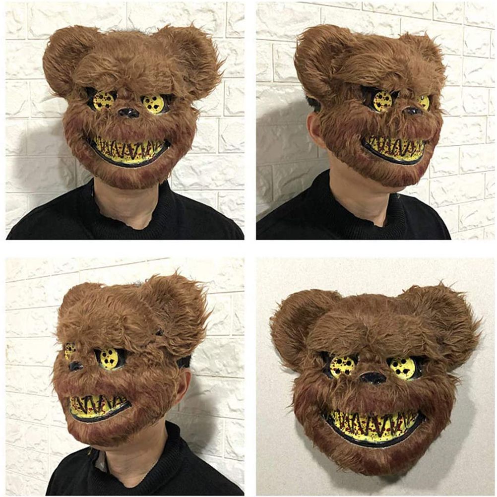 Halloween Horror Mask Rabbit Bear Cosplay Carnival Party Costume Christmas view 4