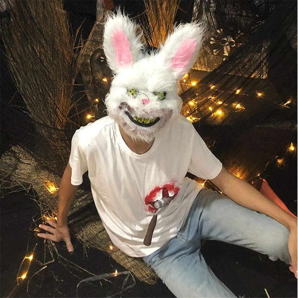 Halloween Horror Mask Rabbit Bear Cosplay Carnival Party Costume Christmas view 7