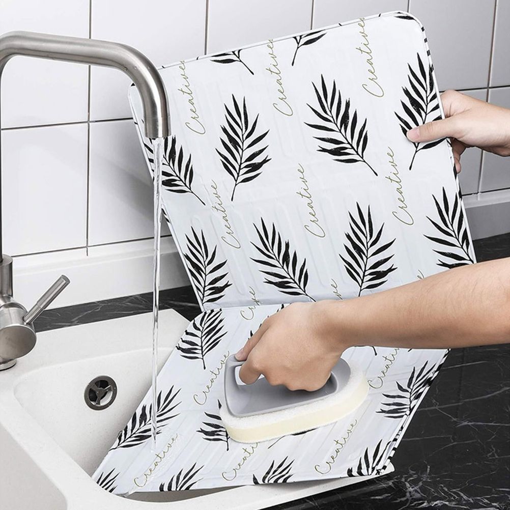 Folding Oil Splatter Shield Splash Proof Panels Gas Stove Shield for Kitchen view 5