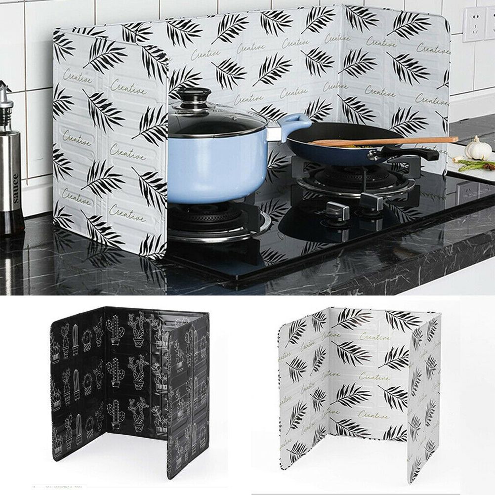 Folding Oil Splatter Shield Splash Proof Panels Gas Stove Shield for Kitchen view 9