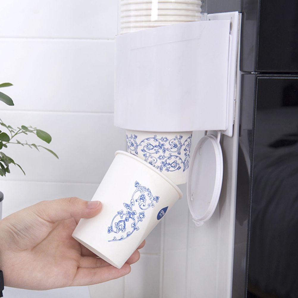 Disposable Paper Cup Holder Anti Dust Paper Cup Dispenser Automatic Water Cup view 4