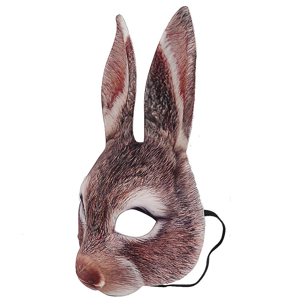 Half Face Rabbit Headgear Funny EVA Rabbit Bunny Headgear for Party Festival Club view 3