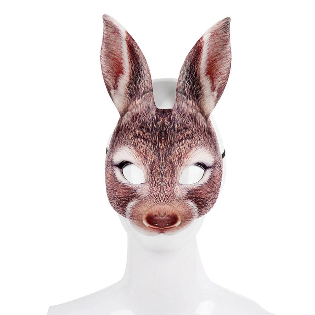 Half Face Rabbit Headgear Funny EVA Rabbit Bunny Headgear for Party Festival Club view 7
