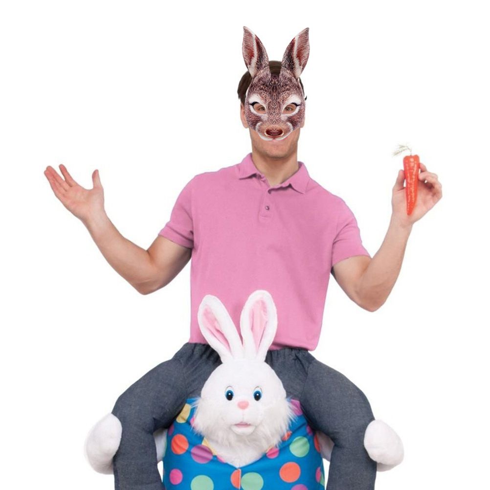 Half Face Rabbit Headgear Funny EVA Rabbit Bunny Headgear for Party Festival Club view 8