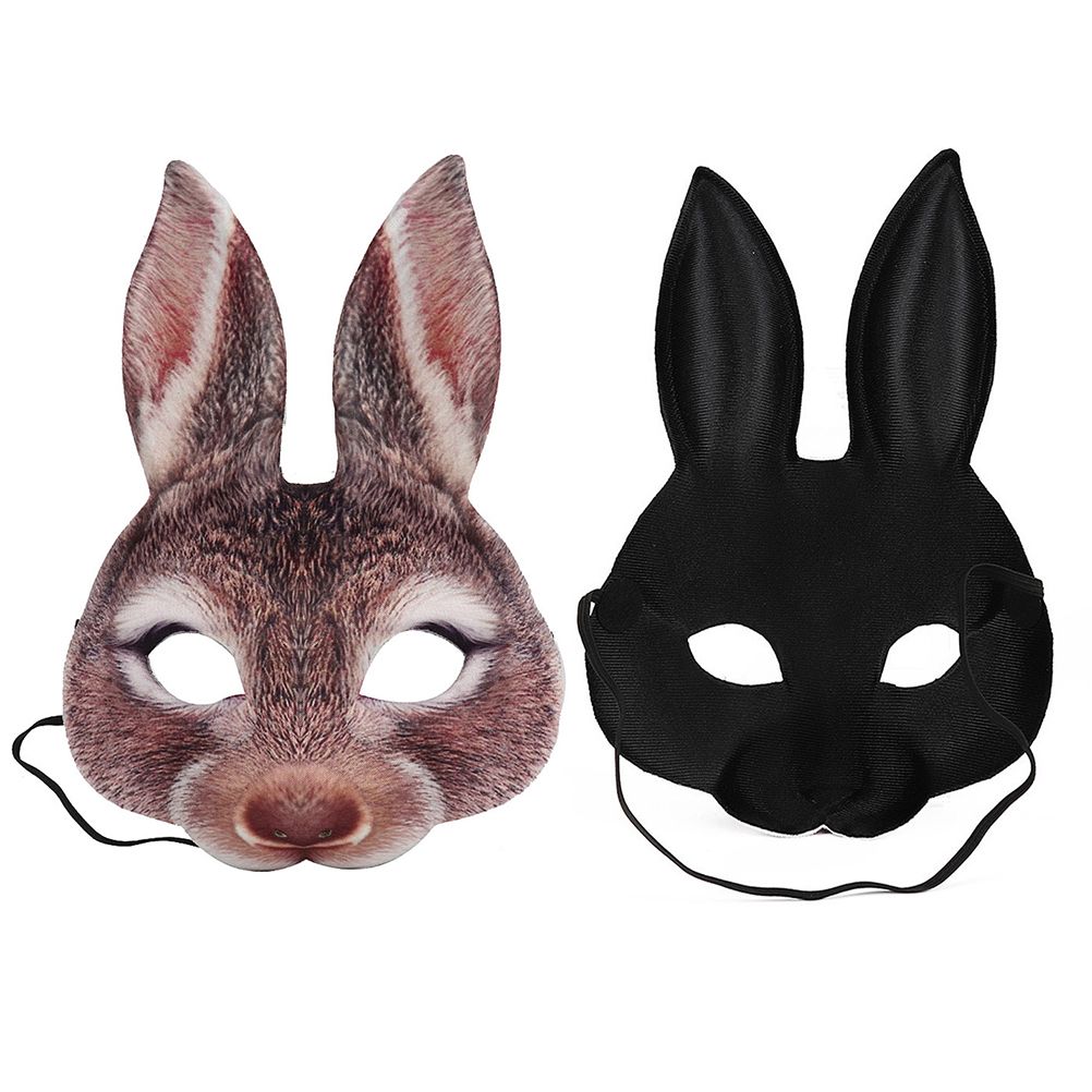 Half Face Rabbit Headgear Funny EVA Rabbit Bunny Headgear for Party Festival Club view 10