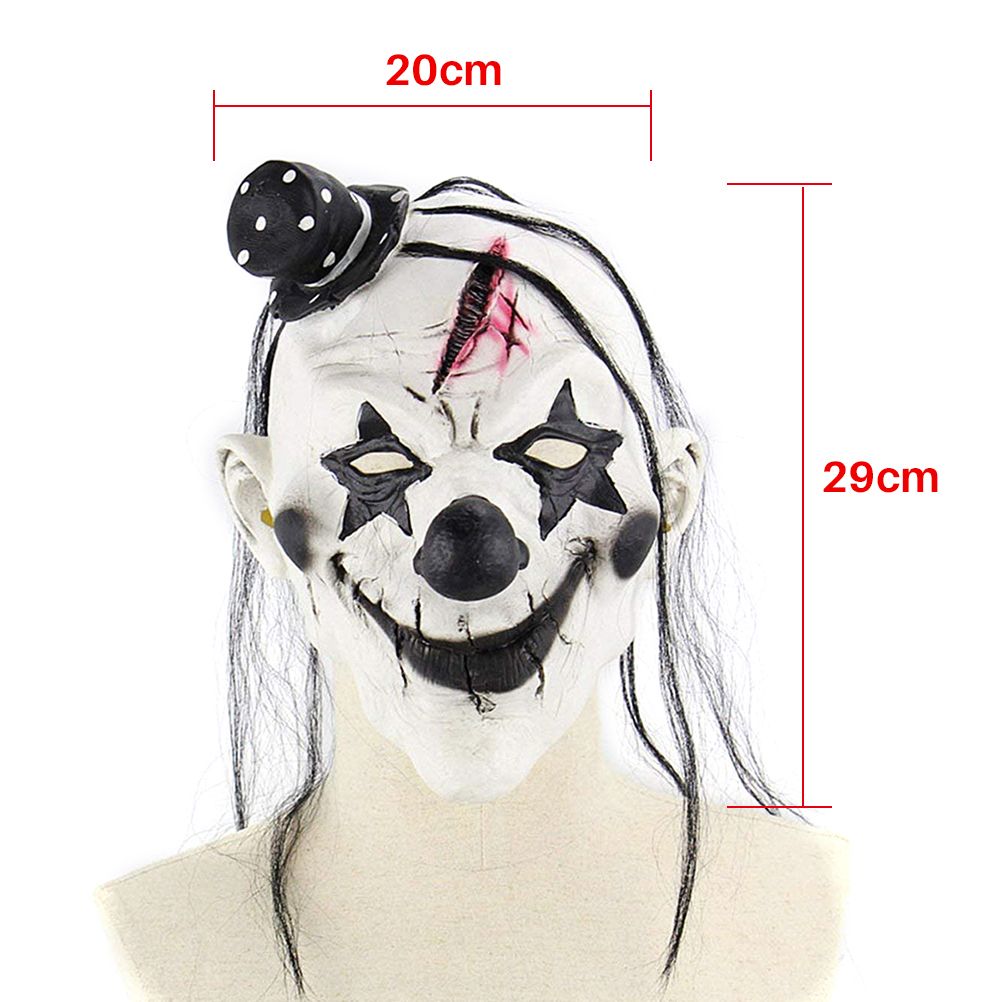 Halloween Latex Mask Horrible Scary Clown Mask Halloween Clown Mask Dress up view 4