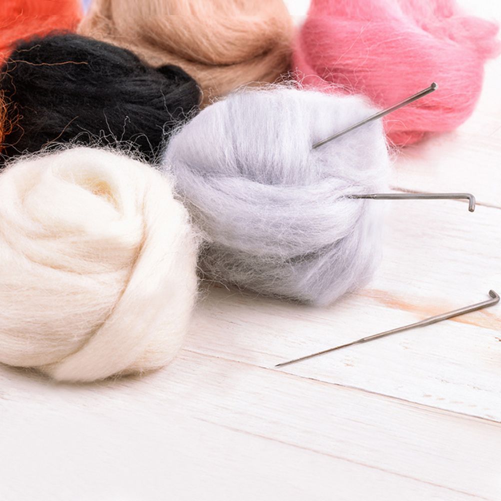 36/45 Colors Fibre Wool Yarn Roving for Needle Felting Hand Spinning DIY Craft view 3