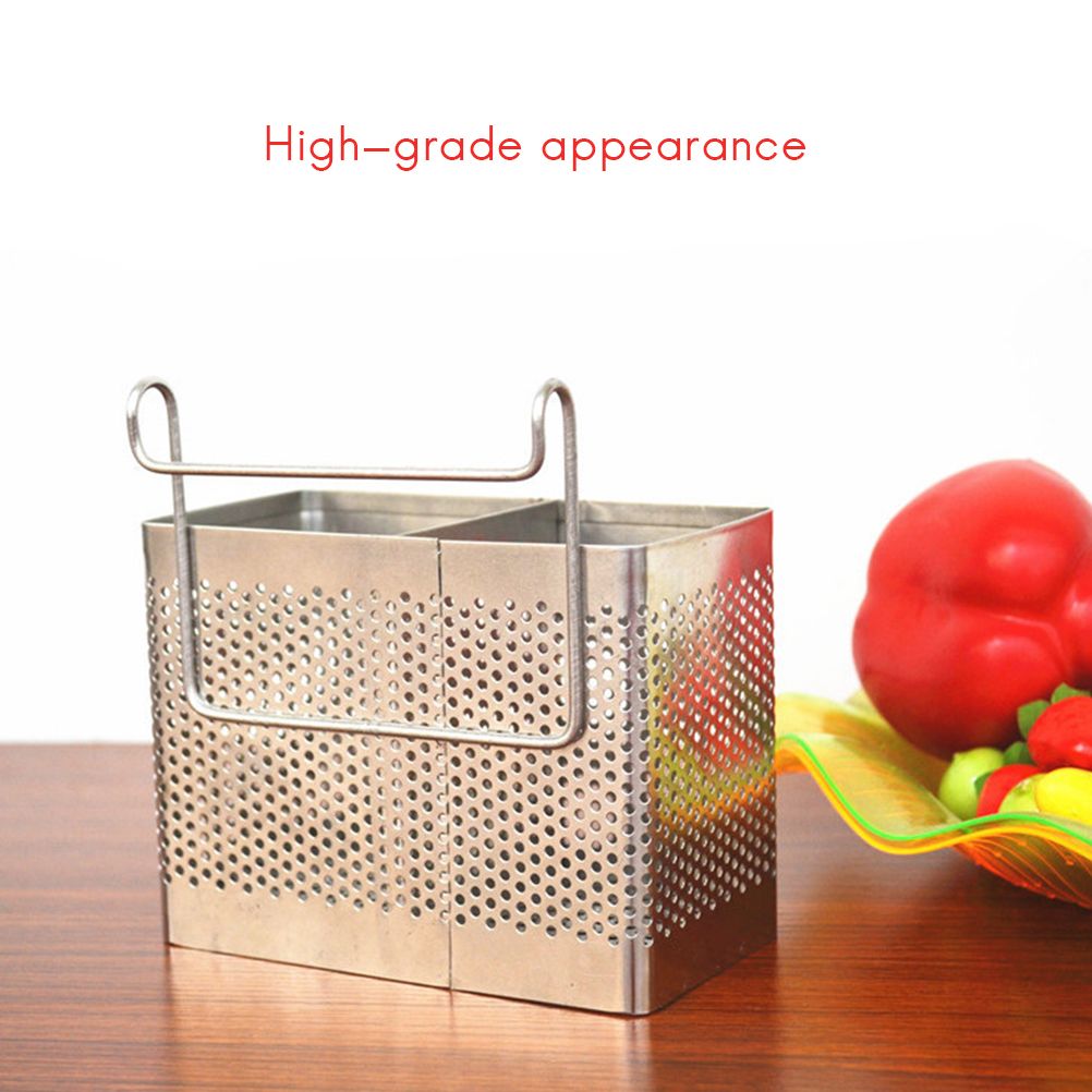 Kitchen Utensil Storage Holder Stainless Steel Fork Chopsticks Storage view 2