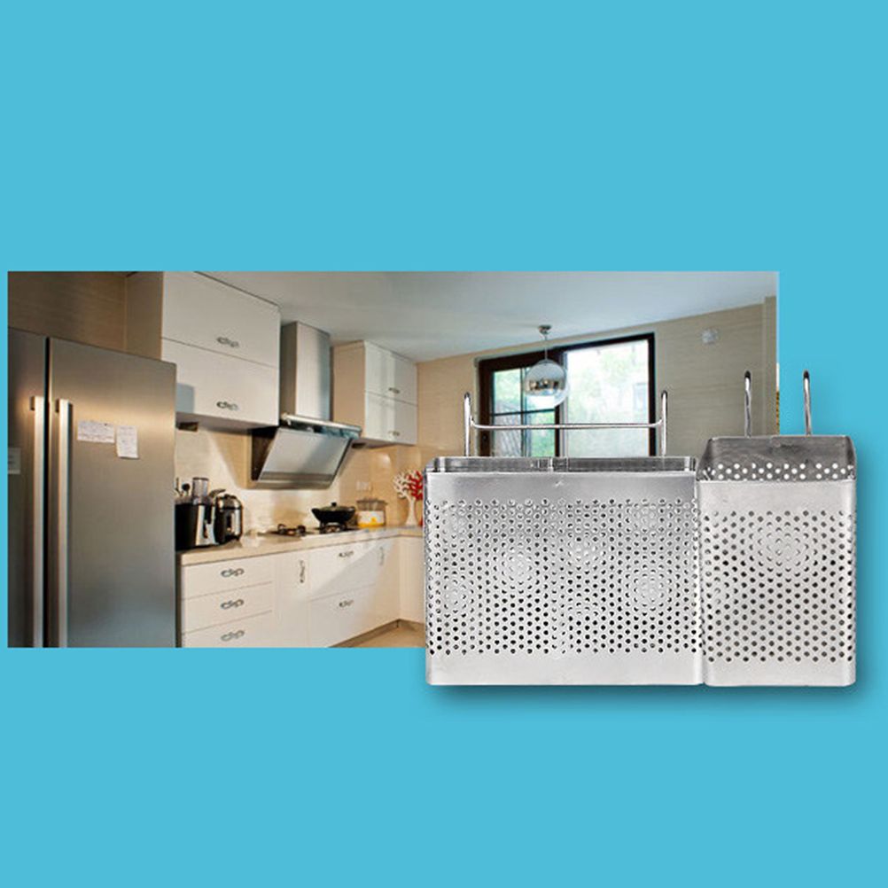 Kitchen Utensil Storage Holder Stainless Steel Fork Chopsticks Storage view 7