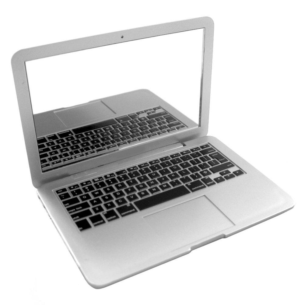 Mini Pocket Laptop Mirror Computer Glass Mirror Home Notebook Mirrors view 2