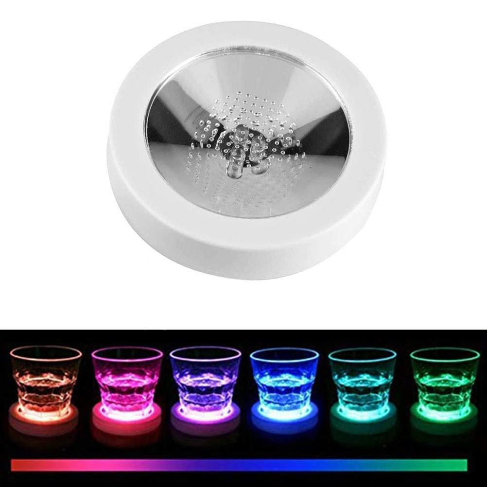 LED Drink Coasters Cup Coaster with Light Gravity Sensor Drink Pads for Bar