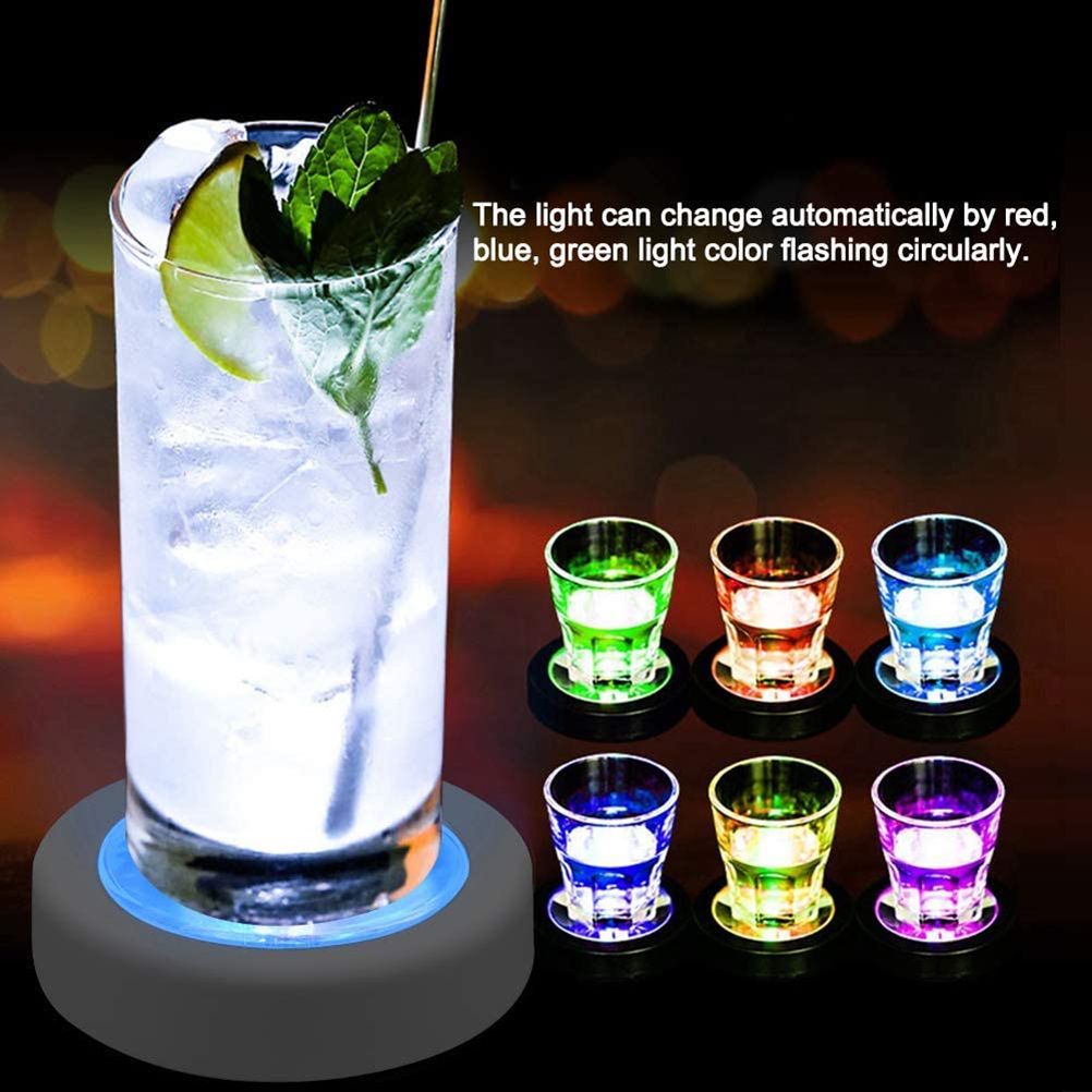 LED Drink Coasters Cup Coaster with Light Gravity Sensor Drink Pads for Bar view 4