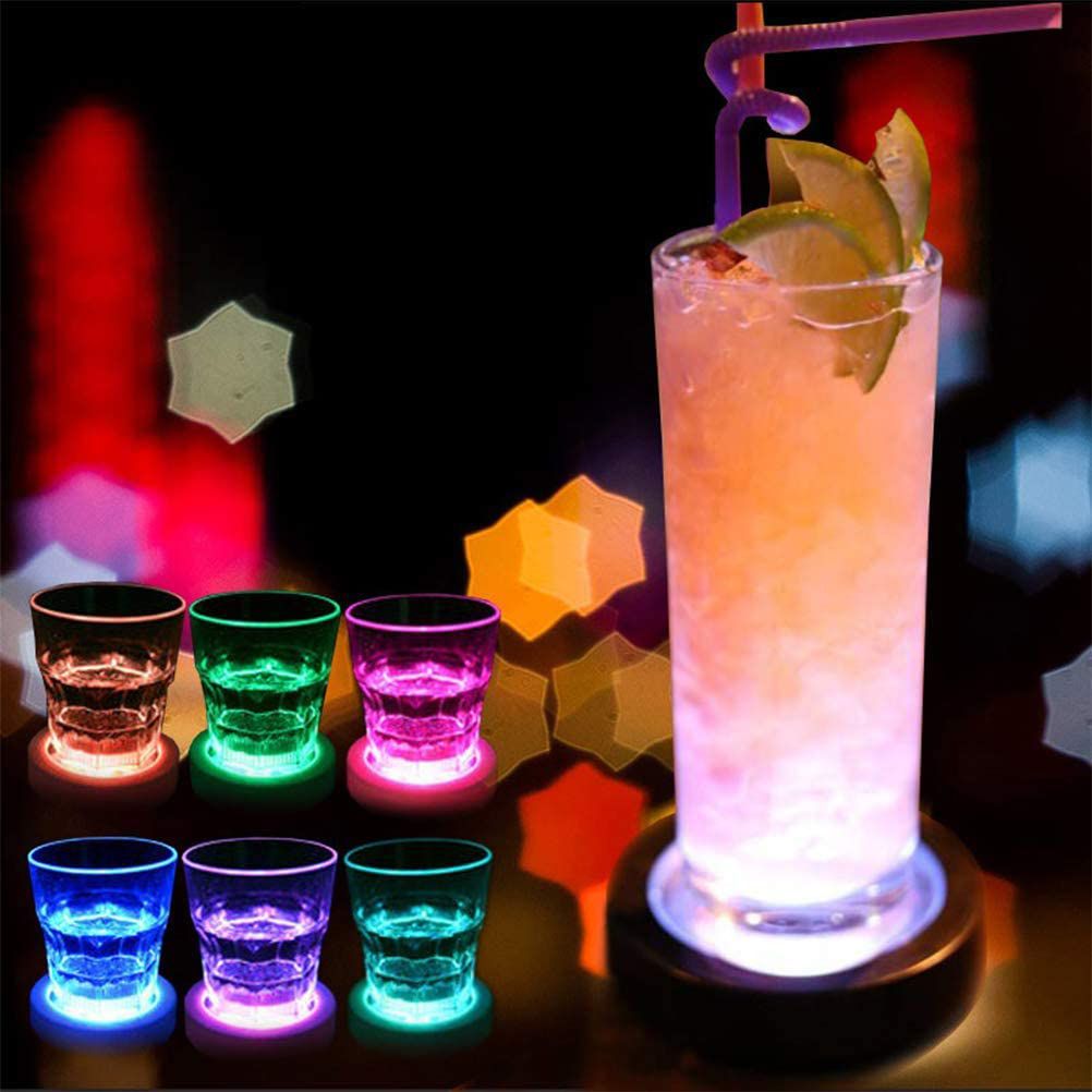 LED Drink Coasters Cup Coaster with Light Gravity Sensor Drink Pads for Bar view 3