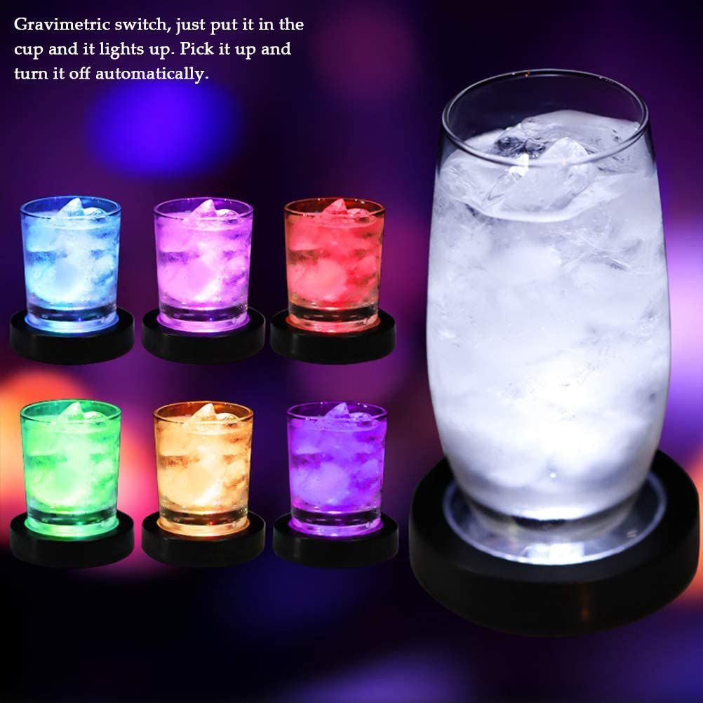 LED Drink Coasters Cup Coaster with Light Gravity Sensor Drink Pads for Bar view 5