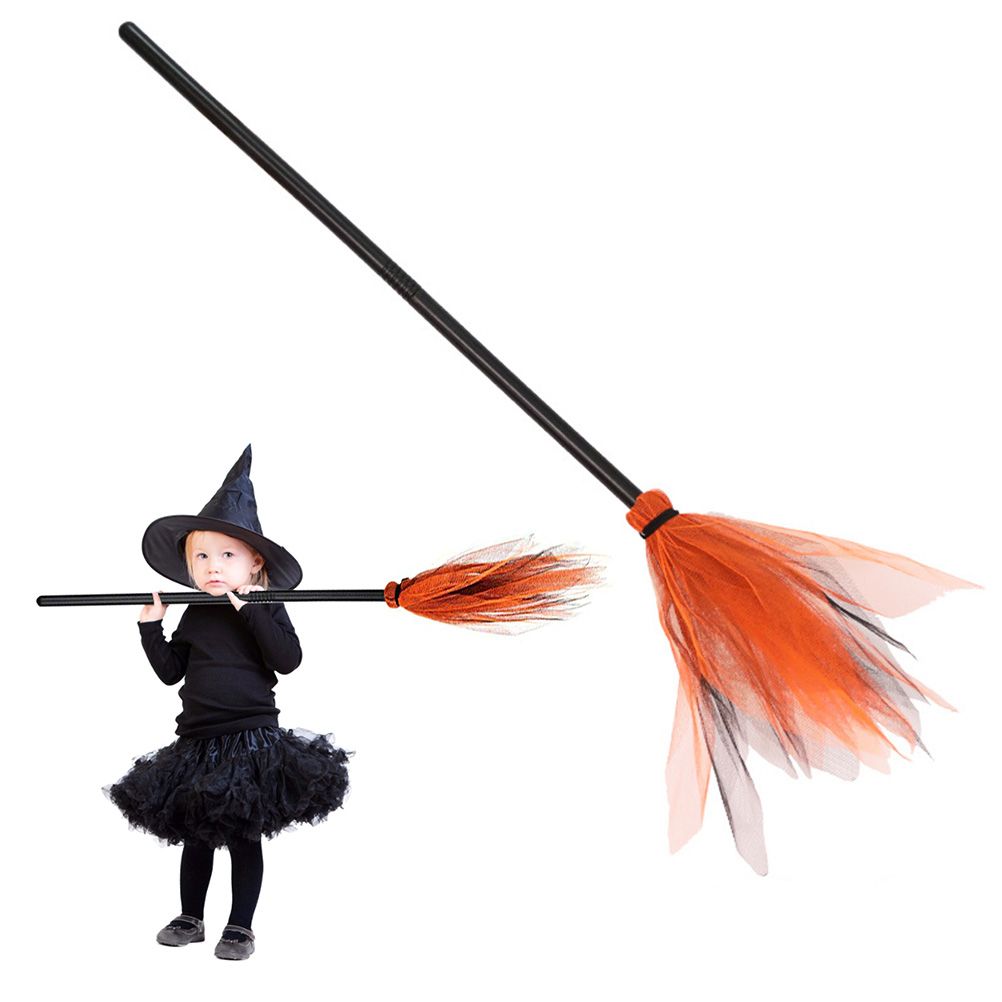 Halloween Witch Broom Plastic Broom Props for Costume Party Halloween Decoration view 8